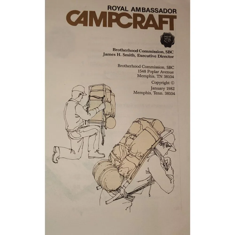 Royal Ambassador Campcraft Compiled by Bob Banks 1982 Revised Softcover survival
